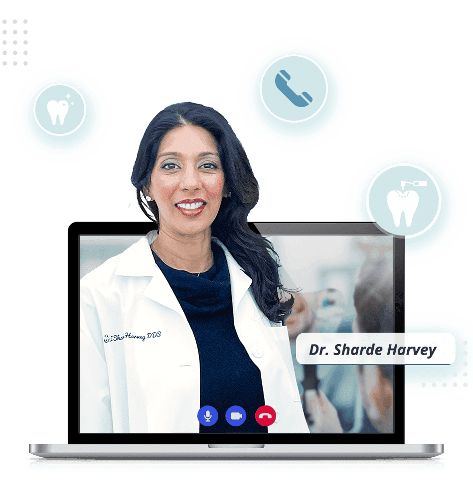 Teledentistry consultations with Dr. Sharda Harvey